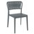 Portofino Patio Dining Side Chair Dark Gray ISP213