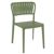 Portofino Patio Dining Side Chair Olive Green ISP213