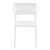 Portofino Patio Dining Side Chair White ISP213-WHI #4