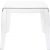 Queen Polycarbonate Square side Table Transparent ISP065-TCL #2