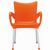 RJ Resin Outdoor Arm Chair Orange ISP043-ORA #2