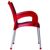RJ Resin Outdoor Arm Chair Red ISP043-RED #3