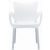 RJ Resin Outdoor Arm Chair White ISP043-WHI #4