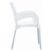 RJ Resin Outdoor Arm Chair White ISP043-WHI #5
