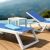 Rio Sling Pool Chaise White Frame Blue Sling ISP082-WHI-BLU #7