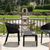 Sky Conversation Set with Sky 24" Side Table Black S102109