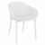 Sky Conversation Set with Sky 24" Side Table White S102109-WHI #3