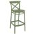 Sky Cross Square Patio Bar Set with 2 Barstools Olive Green ISP1165S-OLG #2