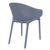 Sky Outdoor Indoor Dining Chair Dark Gray ISP102-DGR #2