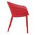Sky Outdoor Indoor Dining Chair Red ISP102-RED #3