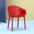 Sky Outdoor Indoor Dining Chair Red ISP102-RED #6
