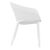 Sky Outdoor Indoor Dining Chair White ISP102-WHI #3
