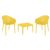 Sky Outdoor Indoor Dining Chair Yellow ISP102-YEL #9