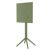 Sky Outdoor Square Folding Bar Table 24 inch Olive Green ISP116-OLG #4