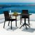 Sky Outdoor Square Folding Table 24 inch Black ISP114-BLA #8