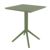 Sky Outdoor Square Folding Table 24 inch Olive Green ISP114-OLG #2
