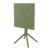 Sky Outdoor Square Folding Table 24 inch Olive Green ISP114-OLG #4