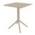 Sky Outdoor Square Folding Table 24 inch Taupe ISP114