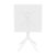 Sky Outdoor Square Folding Table 24 inch White ISP114-WHI #4