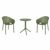 Sky Pro Bistro Set with Sky 24" Round Folding Table Olive Green S151121
