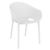 Sky Pro Conversation Set with Sky 24" Side Table White S151109-WHI #2