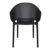 Sky Pro Stacking Outdoor Dining Chair Black ISP151-BLA #4