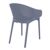 Sky Pro Stacking Outdoor Dining Chair Dark Gray ISP151-DGR #2