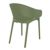 Sky Pro Stacking Outdoor Dining Chair Olive Green ISP151-OLG #2