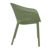 Sky Pro Stacking Outdoor Dining Chair Olive Green ISP151-OLG #3