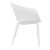 Sky Pro Stacking Outdoor Dining Chair White ISP151-WHI #3