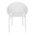 Sky Pro Stacking Outdoor Dining Chair White ISP151-WHI #4
