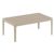 Sky Rectangle Resin Outdoor Coffee Table Taupe ISP104