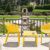 Sky Resin Outdoor Side Table Yellow ISP109-YEL #7