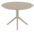 Sky Round Dining Table 42 inch Taupe ISP124-DVR #3