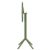 Sky Round Folding Bar Table 24 inch Olive Green ISP122-OLG #3