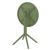 Sky Round Folding Table 24 inch Olive Green ISP121-OLG #5