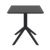 Sky Square Outdoor Dining Table 27 inch Black ISP108-BLA #2