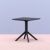 Sky Square Outdoor Dining Table 27 inch Black ISP108-BLA #6