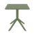 Sky Square Outdoor Dining Table 27 inch Olive Green ISP108-OLG #2