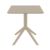 Sky Square Outdoor Dining Table 27 inch Taupe ISP108-DVR #2