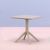 Sky Square Outdoor Dining Table 27 inch Taupe ISP108-DVR #6