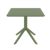 Sky Square Outdoor Dining Table 31 inch Olive Green ISP106-OLG #2