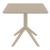 Sky Square Outdoor Dining Table 31 inch Taupe ISP106-DVR #2