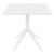 Sky Square Outdoor Dining Table 31 inch White ISP106-WHI #2