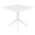 Sky Square Outdoor Dining Table 31 inch White ISP106-WHI #3