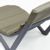 Slim Stacking Pool Lounger Dark Gray with Canvas Taupe Paddings Set of 2 ISP0872C-DGR-CTA #8