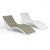 Slim Stacking Pool Lounger White with Canvas Taupe Paddings Set of 2 ISP0872C