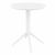 Snow Bistro Set with Sky 24" Round Folding Table White S092121-WHI #3