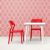 Snow Modern Dining Chair Red ISP092-RED #5