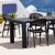 Sunset Extendable Dining Set 9 Piece Black ISP0883S-BLA #2